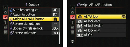 Nikon D50 Customize The Ae L Af L Button Dummies