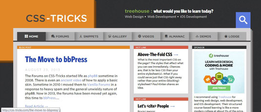 CSS-Tricks is "curated" by über web (and CSS) geek Chris Coyier.