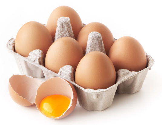 Organic, cage-free eggs
