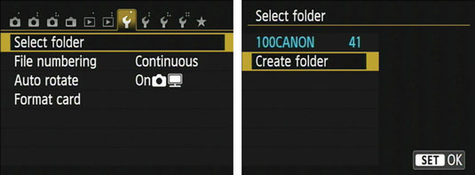 Create custom folders.