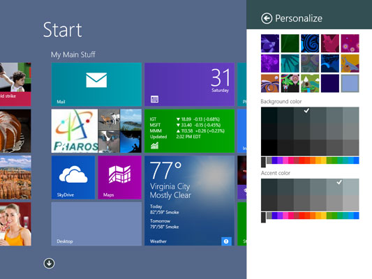 Start Screen Background in Windows 8.1: Khám phá bộ sưu tập các hình nền tràn đầy sức sống cho màn hình khởi động của Windows 8.