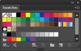 A color swatch in InDesign