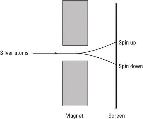 The Stern-Gerlach experiment.