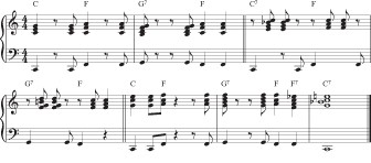 Figure 11: Three rock seventh chords.