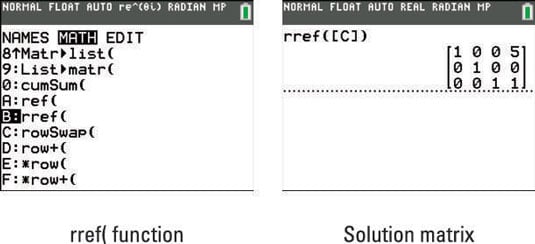 How To Solve Systems Of Equations With Matrices In Calculator 