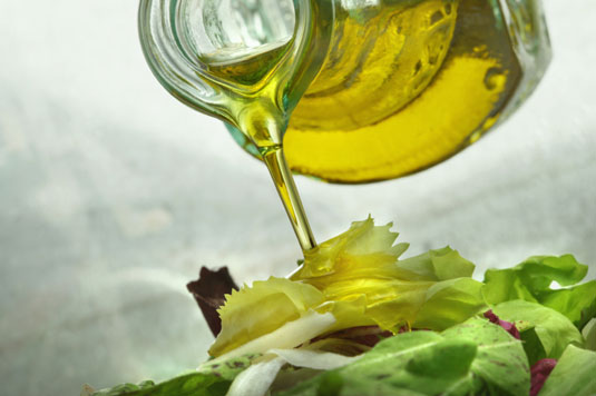 Make olive oil one of your primary fat sources in lieu of butter or other saturated fats.