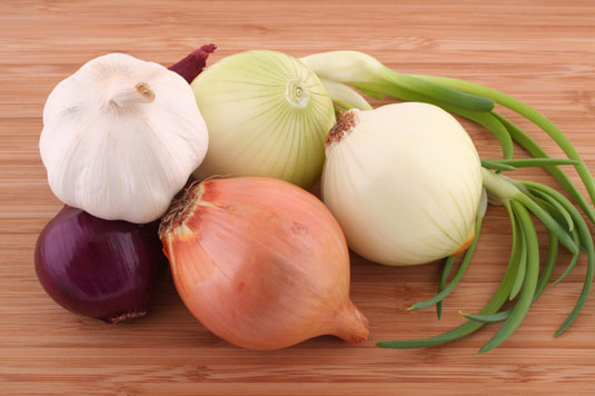 Garlic and onions