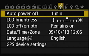 Setup Menu 2 offers more ways to customize basic operations.