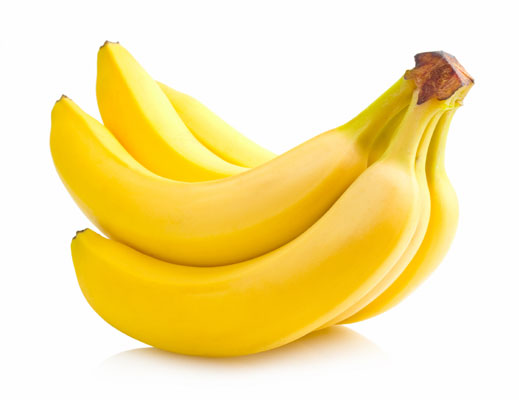 <i>Ban</i><i>a</i><i>nas</i> will cost you less than $0.40 apiece, and they are a rich source of fiber, vitamins C and B<sub>6</sub>, and especially potassium, which is effective in controlling blood pressure.