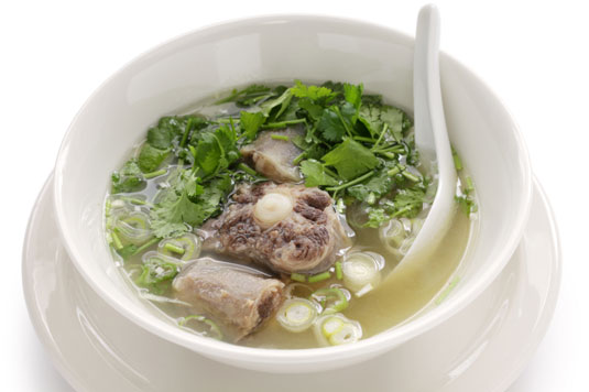 <i>Bone broths</i> are flavorful liquids made from boiling animal bones for an extended period of time, often with vegetables or herbs, and then straining out the solids.