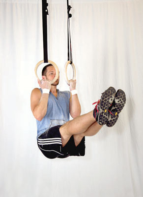 While holding the L-sit, perform a full chin-up/pull-up.