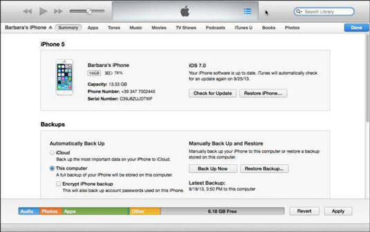 How To Sync Your Iphone And Itunes Dummies