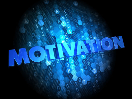 Get in the habit of motivating yourself.