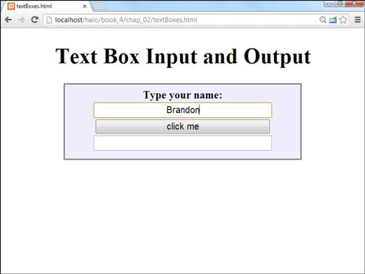 How To Manage Text Input And Output With Javascript For Html5 And Css3 Programming Dummies