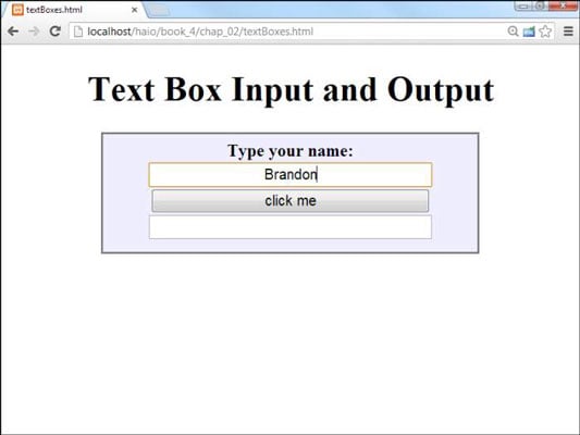 How To Manage Text Input And Output With Javascript For Html5 And Css3 Programming Dummies