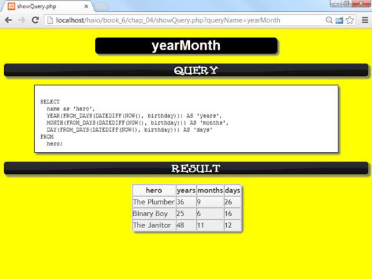 How to use YEAR() and MONTH() to get readable values