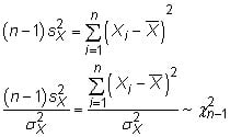 the chi-squared distribution appears when you algebraically manipulate the formula to estimate variance.