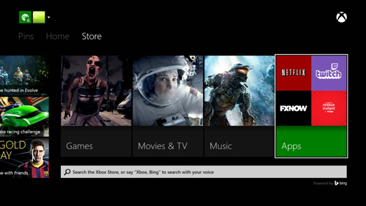 the xbox store