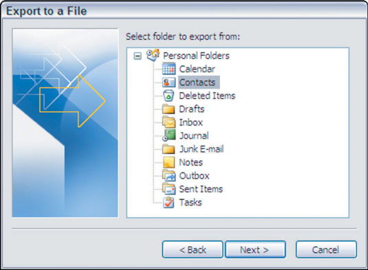 Select the Comma Separated Values (  Windows) option and then click Next.