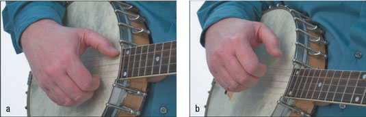 Clawhammer right-hand brush exercise.