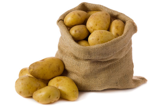 You can never eat a potato.