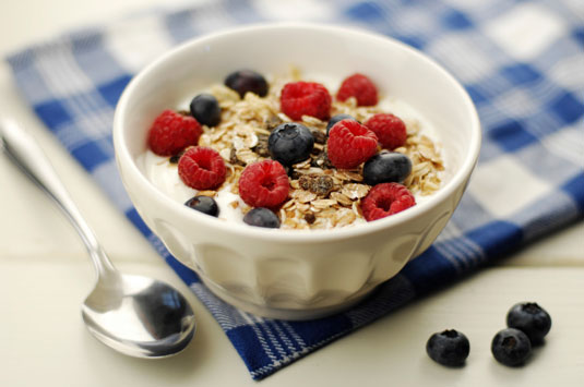 Switch added sugar on cereals with low-glycemic fruit.