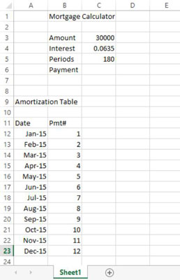 a Microsoft Excel worksheet after columns and rows are inserted and deleted.