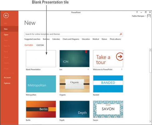 we can create a new presentation in powerpoint from mcq