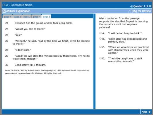 Ged Language Arts Practice Test