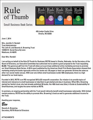 Grant Proposal Cover Letter Sample from www.dummies.com