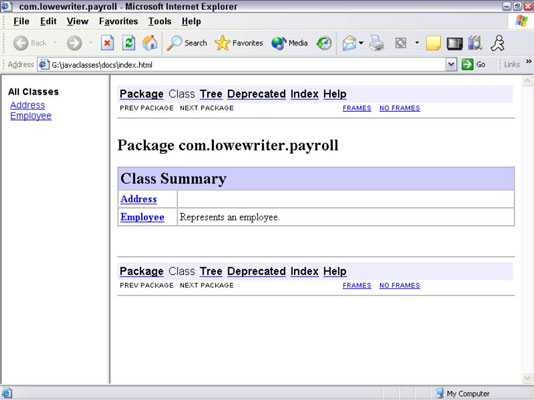 format java class online