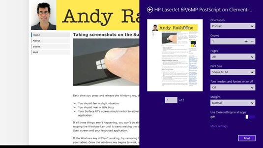 surface pro compatible printers