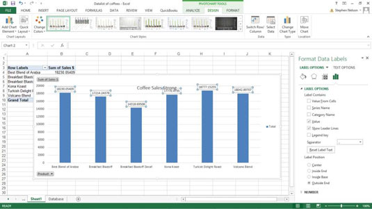 Removing The Data Series Labeled Total From The Chart