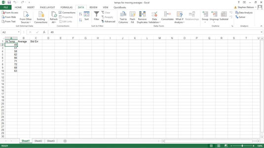 How To Make A Moving Average Chart In Excel