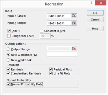 Regression Chart Excel 2013