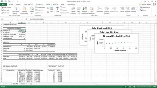 Regression Chart Excel 2013