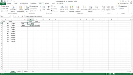 How to Use the Covariance Analysis Tool in Excel - dummies
