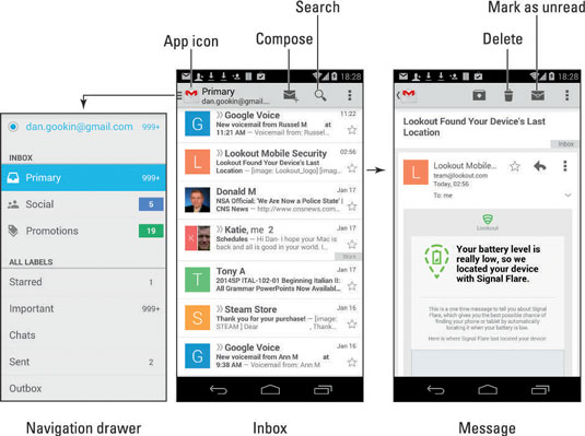 inbox app for android internet connection