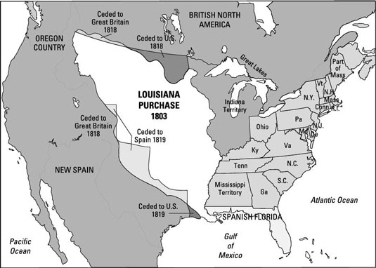 Louisiana Purchase Map With Rivers Iucn Water