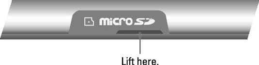 Can you put a micro sd card in an ipad How To Insert And Remove The Microsd Card From An Android Tablet Dummies