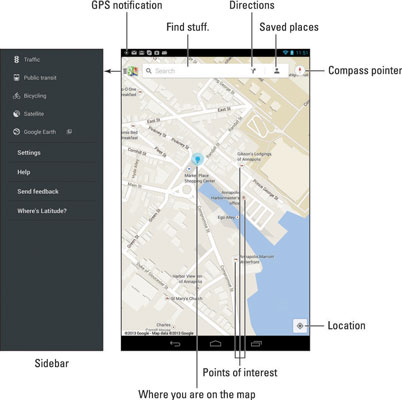 How To Use The Android Tablet Maps App Dummies