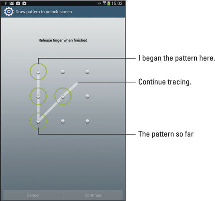 most common phone unlock pattern