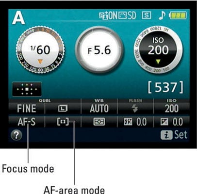 Select these autofocus settings for stationary subjects.