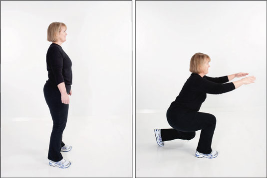 A <i>lunge</i> is a more difficult version of the squat because most of your weight is on one leg.
