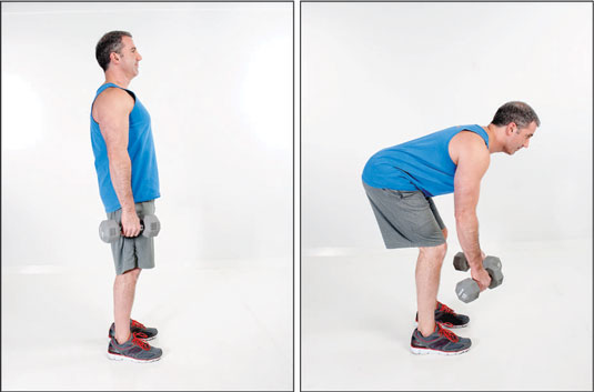 A favorite exercise for the posterior chain is the <i>Romanian dead lift</i>.