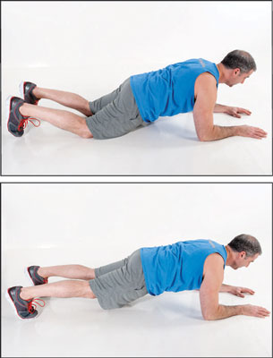 The <i>plank</i>  is one of the mainstays of core stabilization exercises.