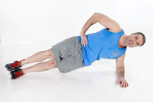 A common variation of the plank is the <i>side plank</i>.