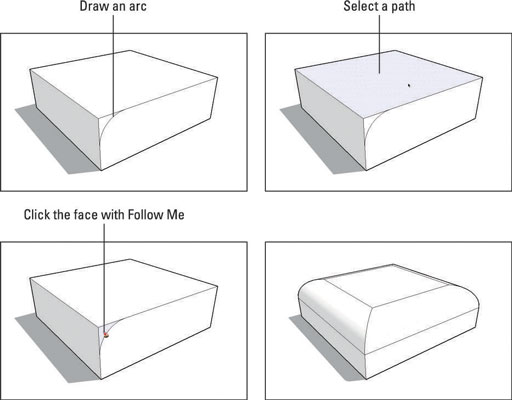 How To Subtract From A Sketchup Model With Follow Me Dummies