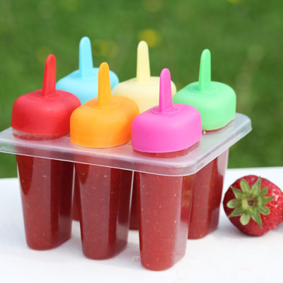 Make chia fruit ice popsicles.