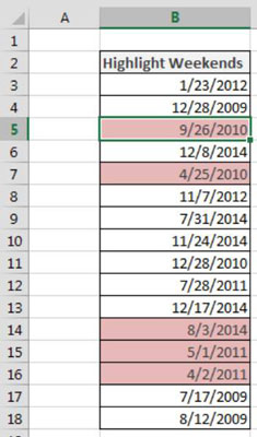Highlight Weekends In Excel Chart